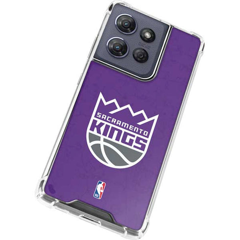 NBA Sacramento Kings Distressed Moto G Power 5G (2025) Clear Case